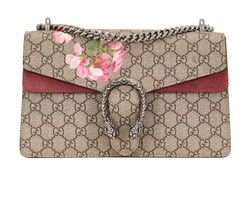 Medium GG Blooms Dionysus, Canvas/Suede, Beige/Burgundy, 493075, 2*